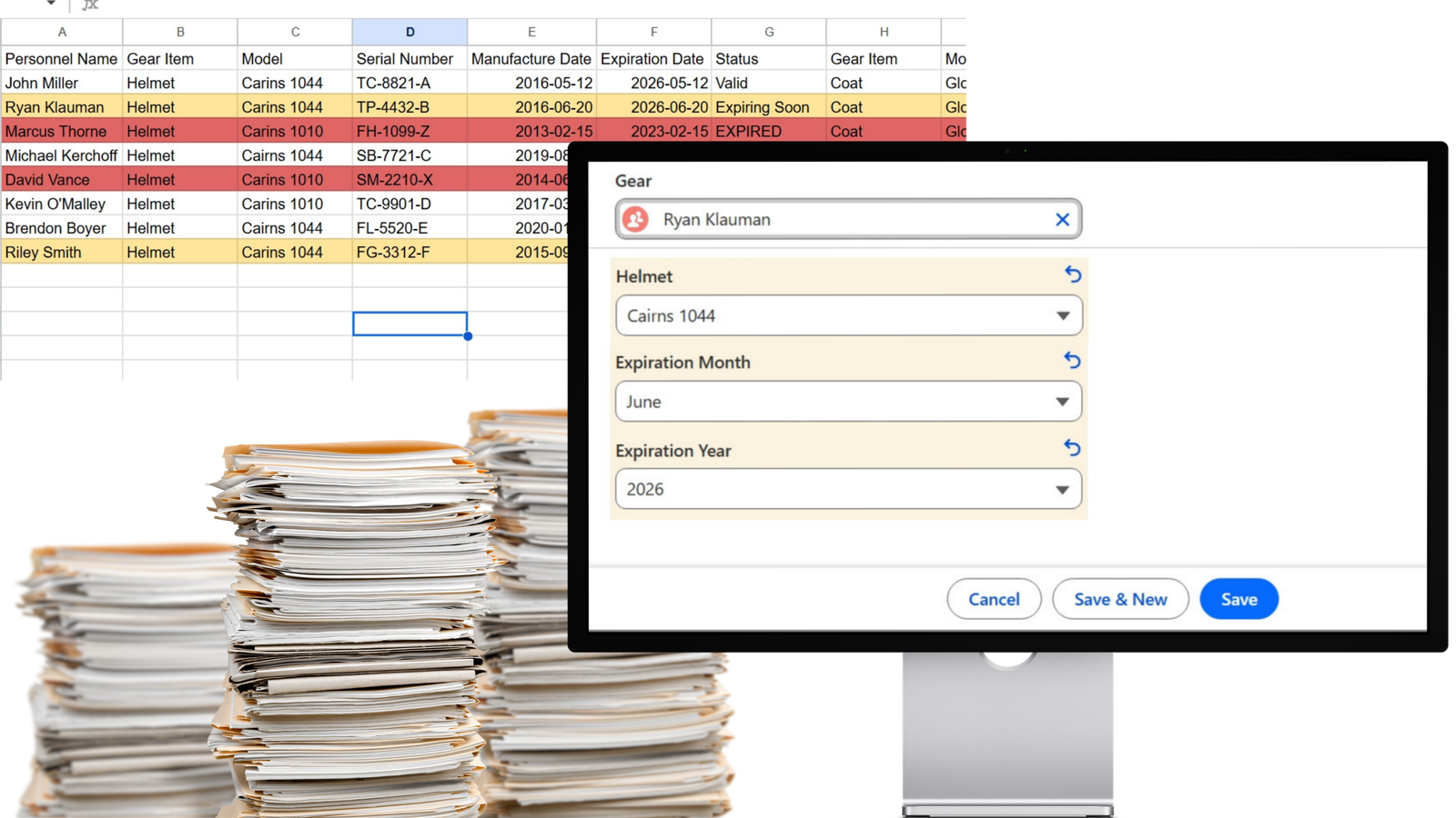 Apparatus checklist 2